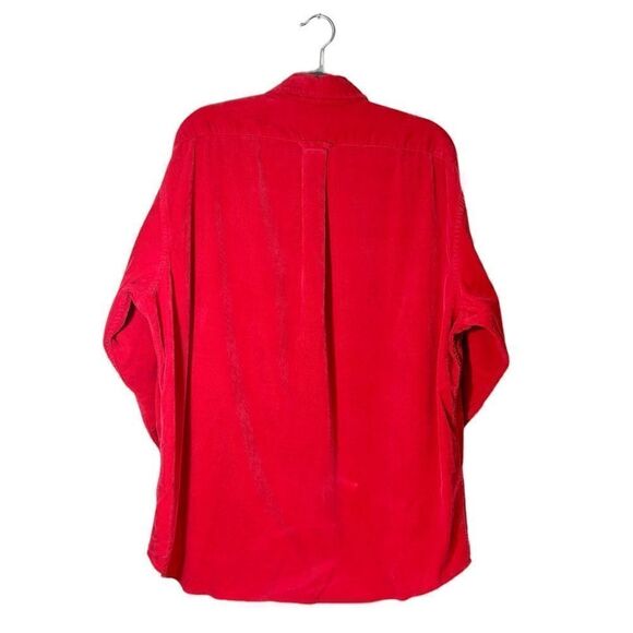 Daniel Cremieux 100% Cotton Red Dress Velvet Shirt Size XL - Picture 4 of 8